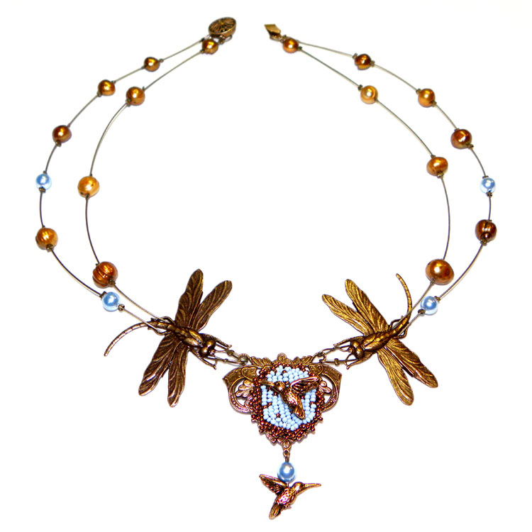 Flying Critters Necklace by Zoya Gutina Necklace by Zoya Gutina