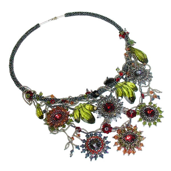 Tropical Blossom Necklace by Zoya Gutina