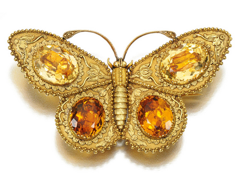 Georgian jewelry. Butterfly Brooch
