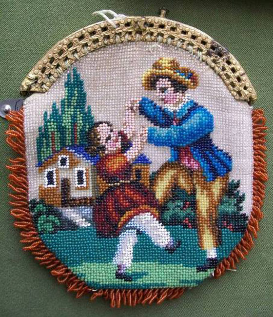 Old bead embroidery