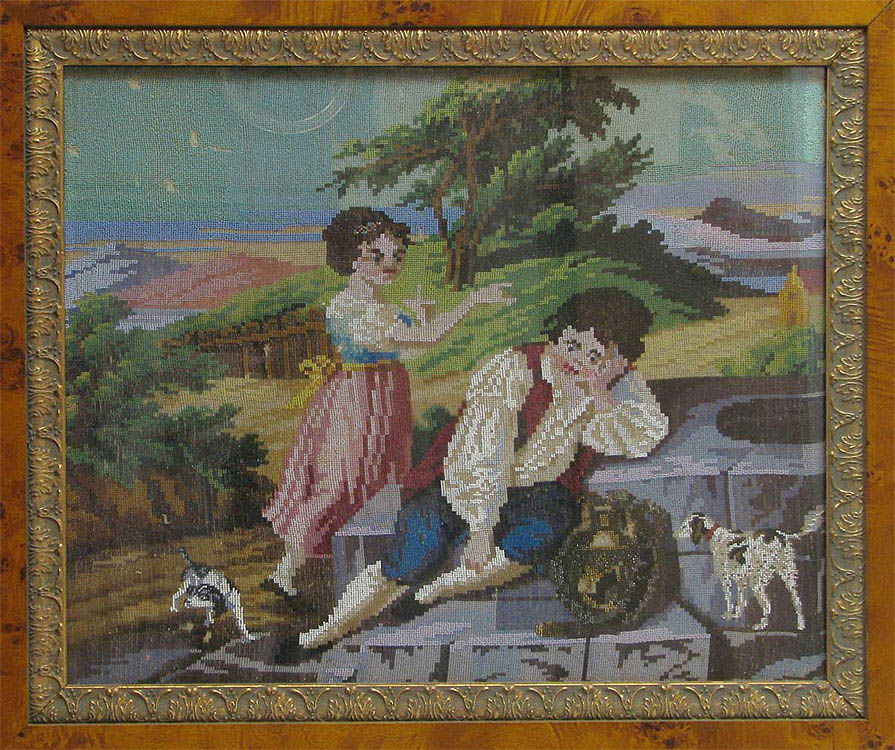 Old bead embroidery