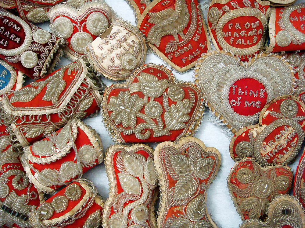 Raised beadwork souvenirs from Niagara Falls
