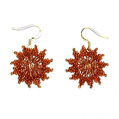 Earrings "Golden Stars"