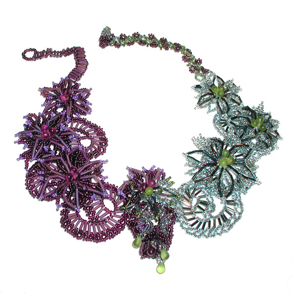 Rings & Things 'Your Designs Rock!' 2007 Contest Winner: Aquamarine Morning and Amethyst Night Necklace