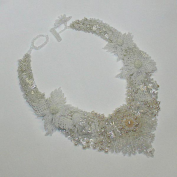 Ice Queen Challenge by Bead Mavens Winner: Lone Snowflake Necklace