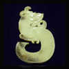 Jade dragon, Western Han Dynasty (202 BC-9 AD)