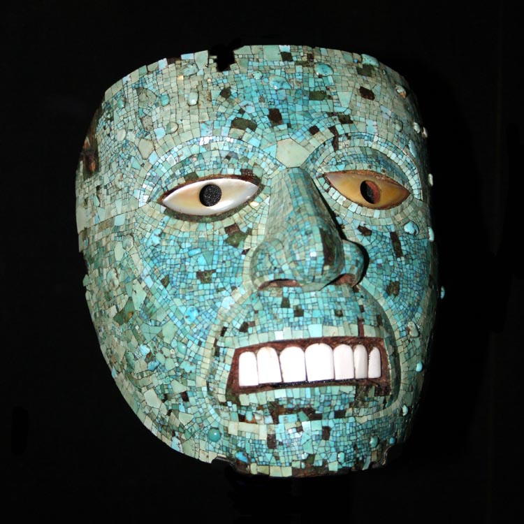 A Mayan mask, made of jade
