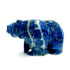 A Bear carving in lapis lazuli