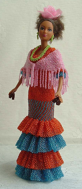 Beaded doll by Shulamit Grintsaig