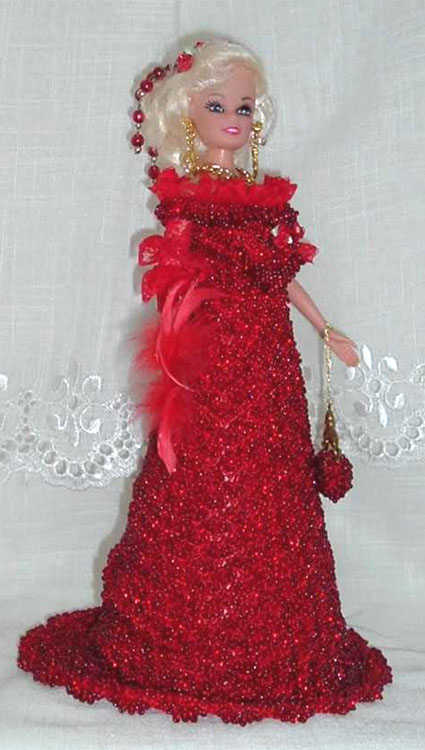 Beaded doll by Shulamit Grintsaig