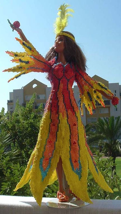 Beaded doll by Shulamit Grintsaig