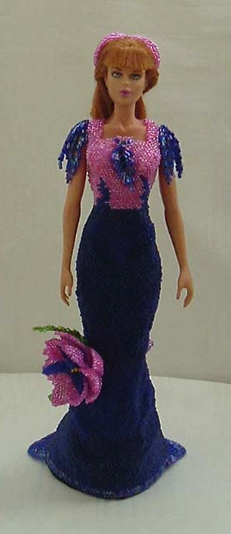 Beaded doll by Shulamit Grintsaig