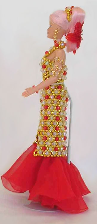 Beaded doll by Shulamit Grintsaig