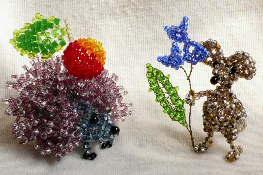 Beaded critters by Elena Krugova