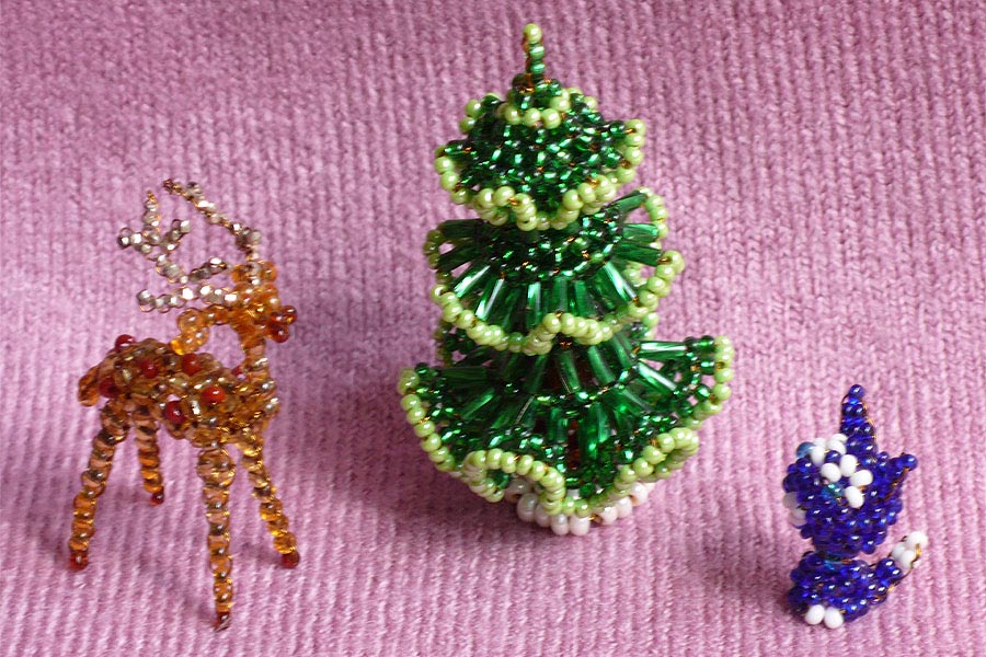 Beaded critters by Elena Krugova