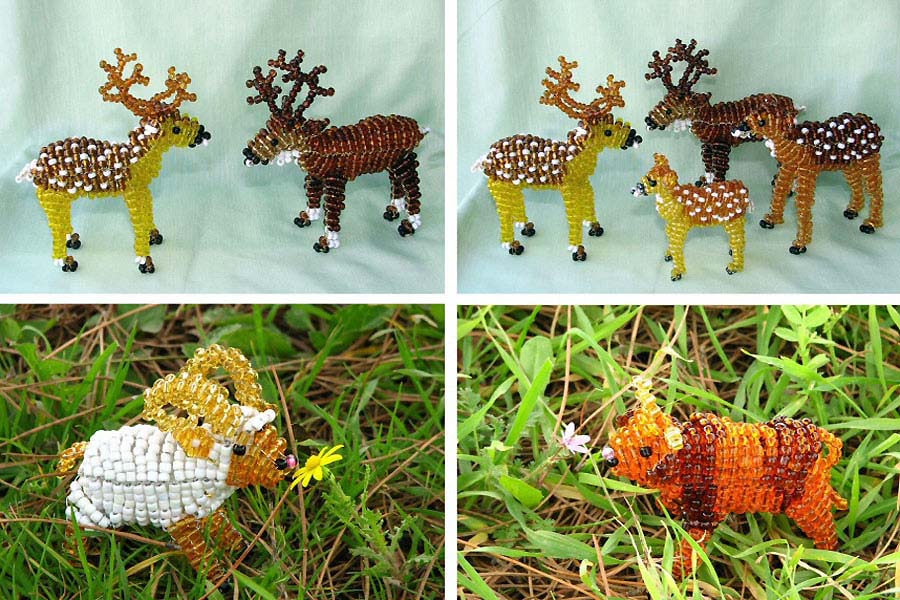 Beaded critters by Olga Kusheleva