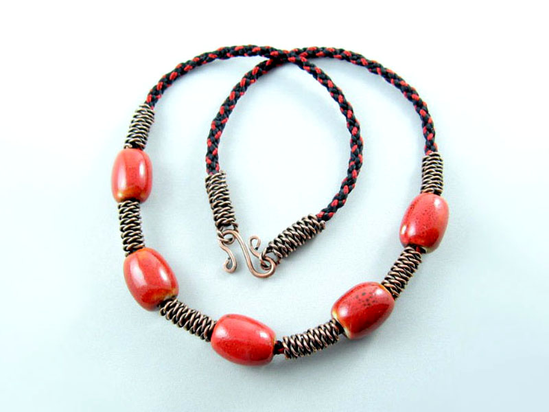 Braided jewelry by Susan Daigle