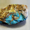 Turquoise with quartz