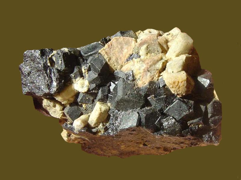 Andradite (melanite) from Morocco