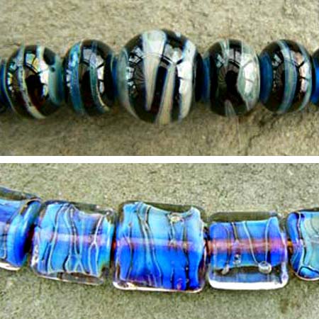 Lampwork beads by Clare Scott