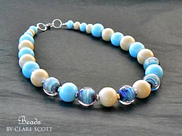 Lampwork beads by Clare Scott