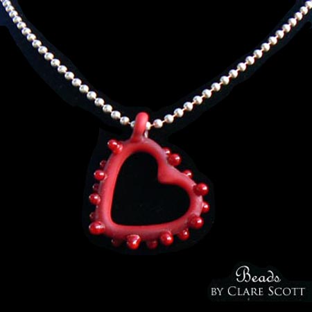 Lampwork beads by Clare Scott