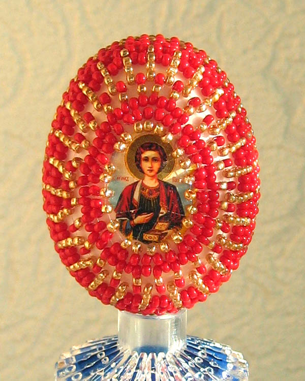 Bead woven Easter eggs by Natasha Razumova