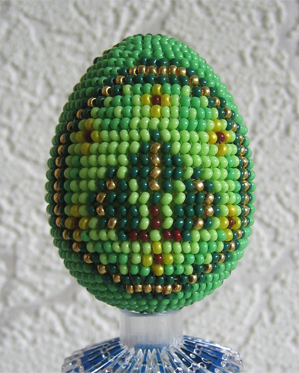 Bead woven Easter eggs by Natasha Razumova