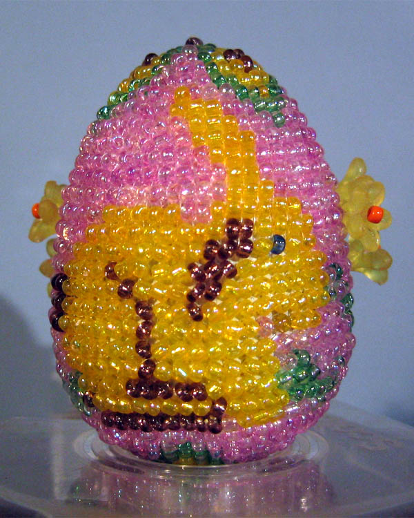 Bead woven Easter eggs by Natasha Razumova