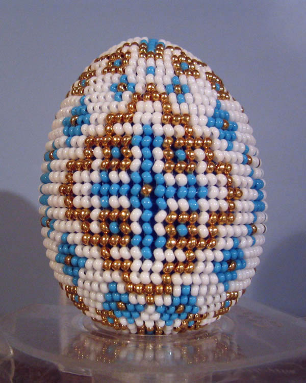 Bead woven Easter eggs by Natasha Razumova