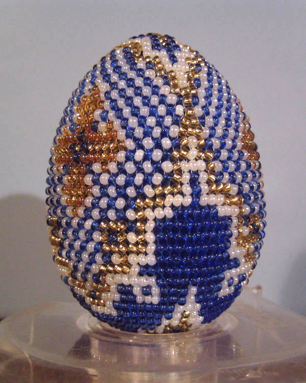 Bead woven Easter eggs by Natasha Razumova