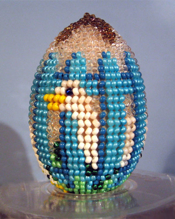 Bead woven Easter eggs by Natasha Razumova