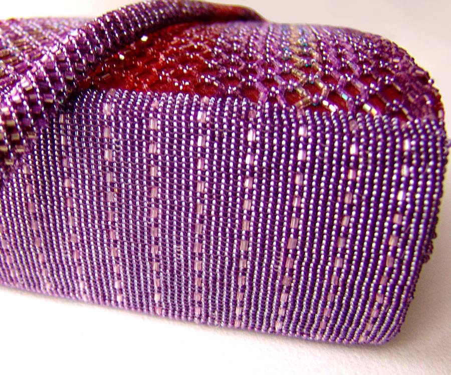 Bead embroidered handbags by Guzell Bakeeva