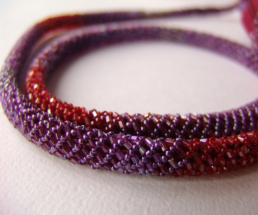 Bead embroidered handbags by Guzell Bakeeva