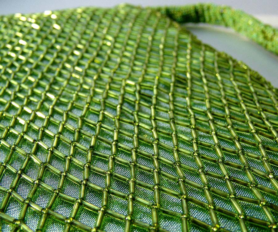 Bead embroidered handbags by Guzell Bakeeva