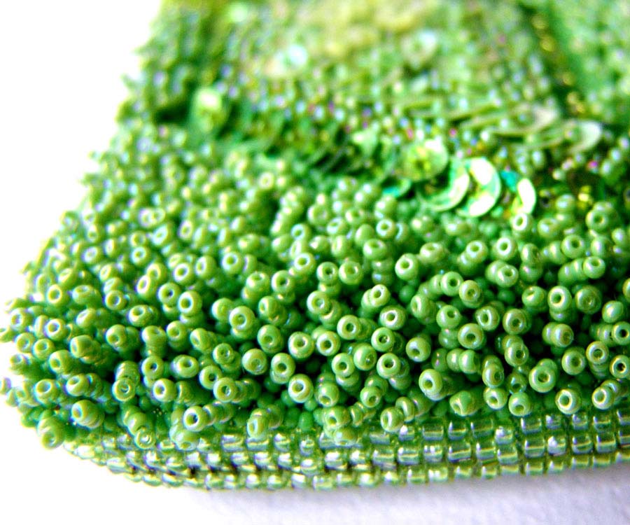Bead embroidered handbags by Guzell Bakeeva