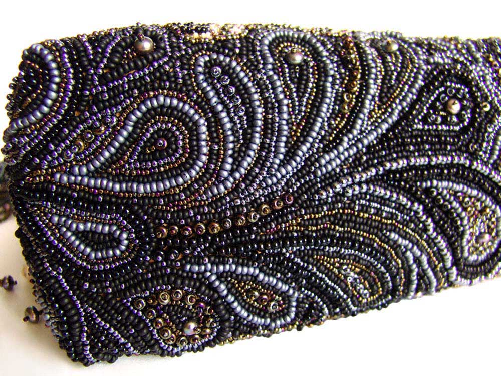 Bead embroidery by Guzell Bakeeva