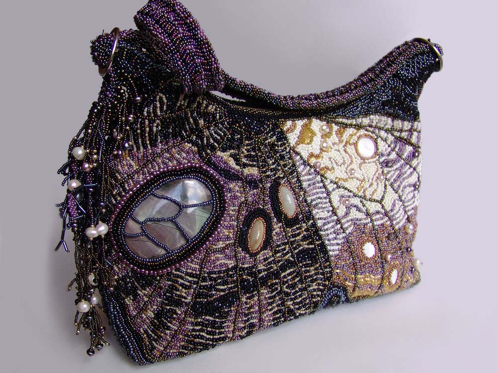 Bead embroidery by Guzell Bakeeva