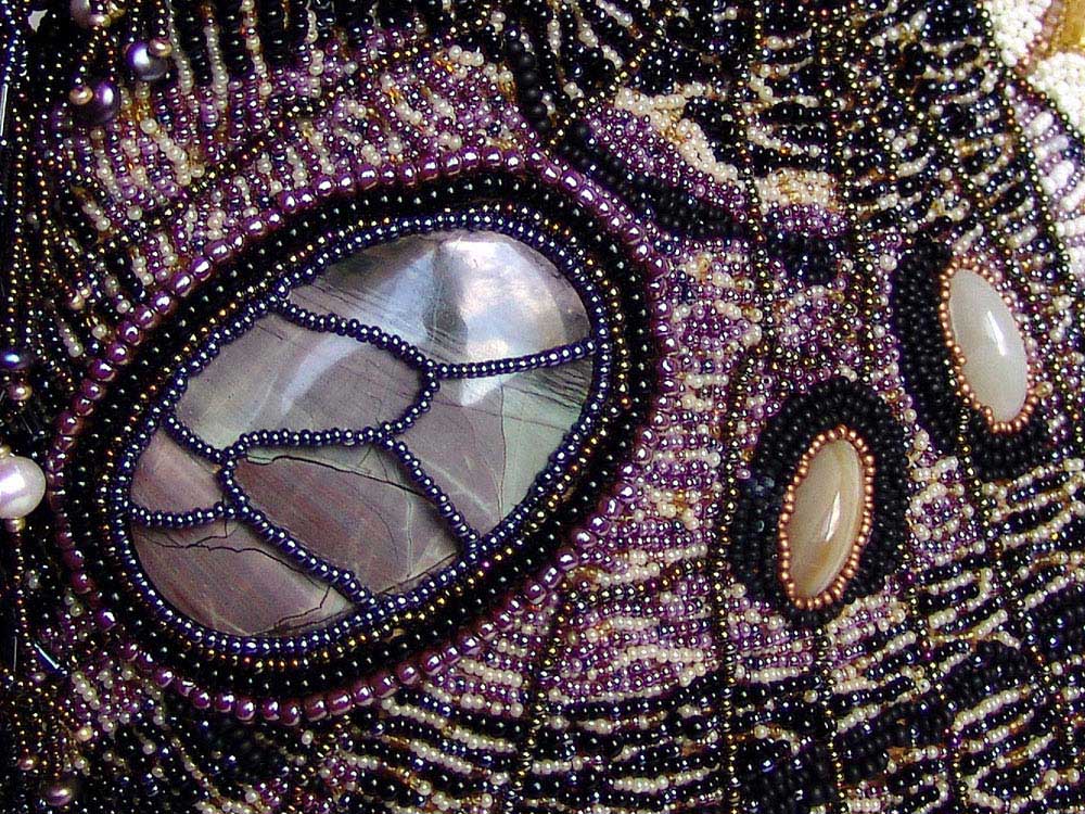 Bead embroidery by Guzell Bakeeva