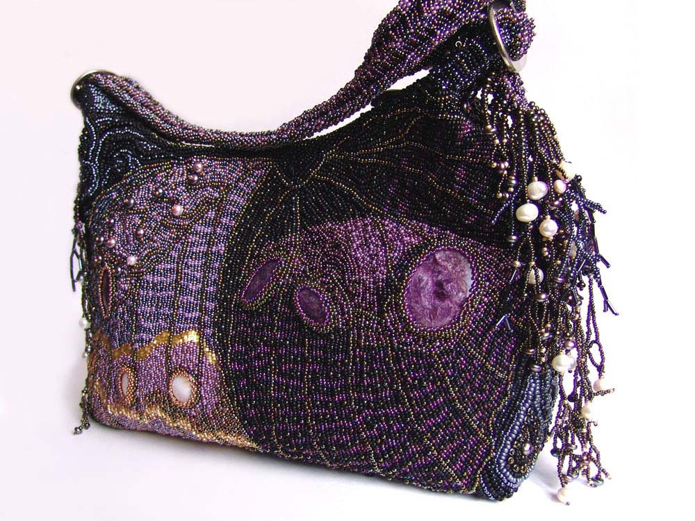 Bead embroidery by Guzell Bakeeva