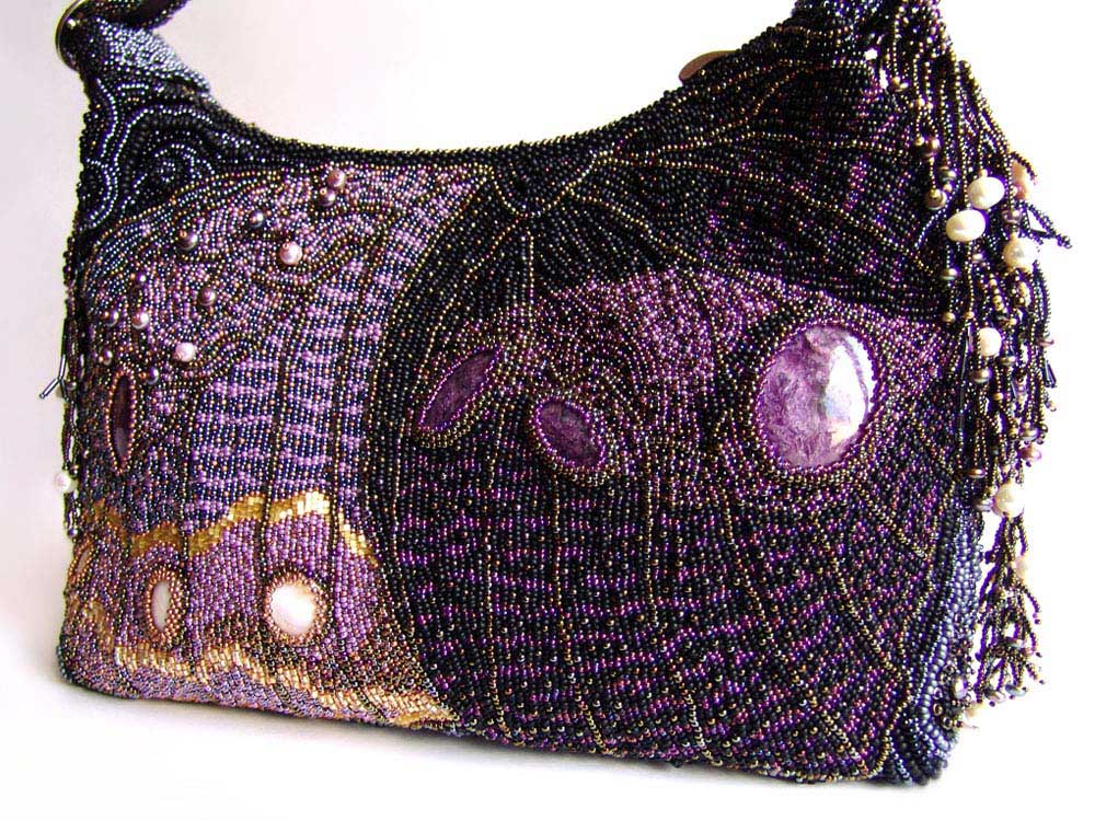 Bead embroidery by Guzell Bakeeva