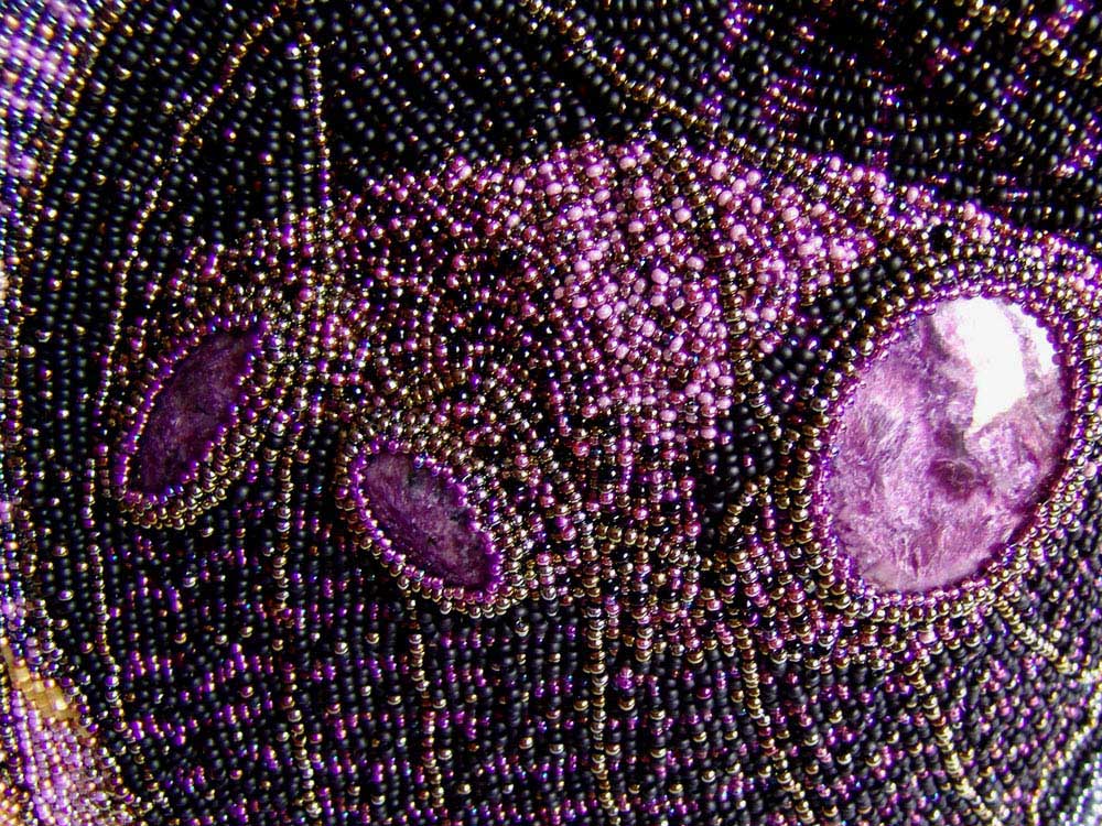 Bead embroidery by Guzell Bakeeva