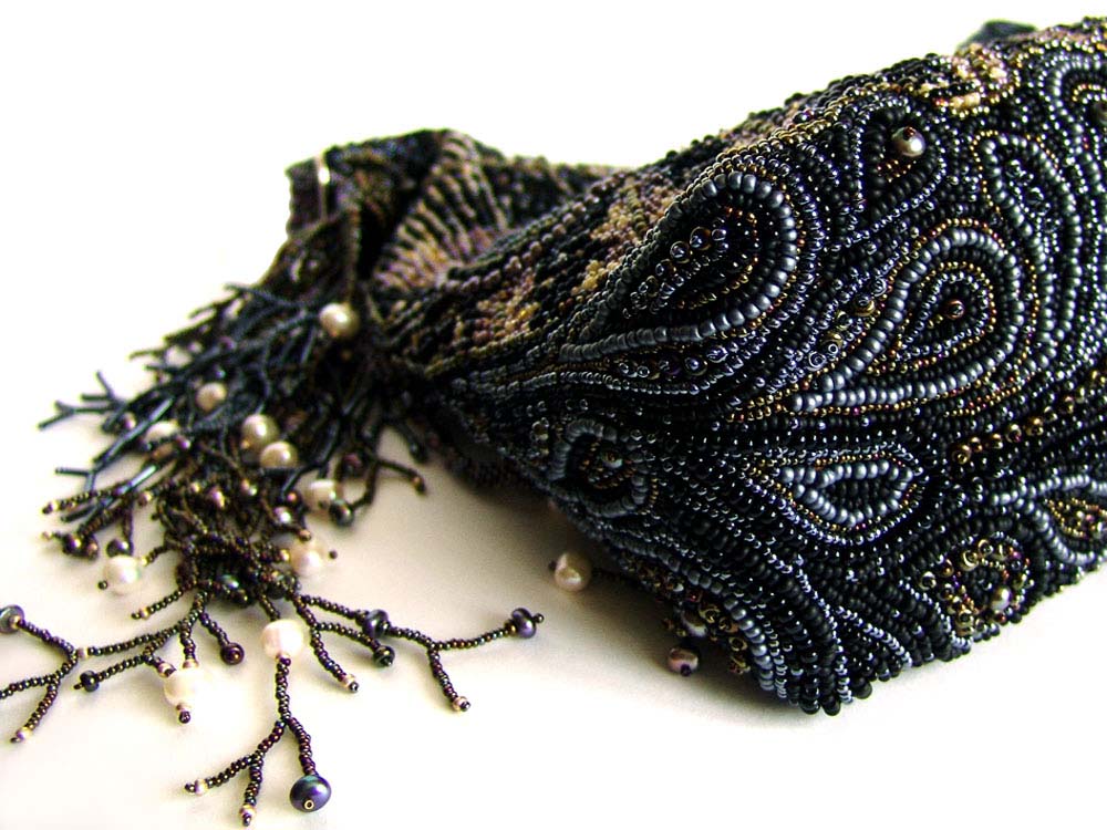 Bead embroidery by Guzell Bakeeva