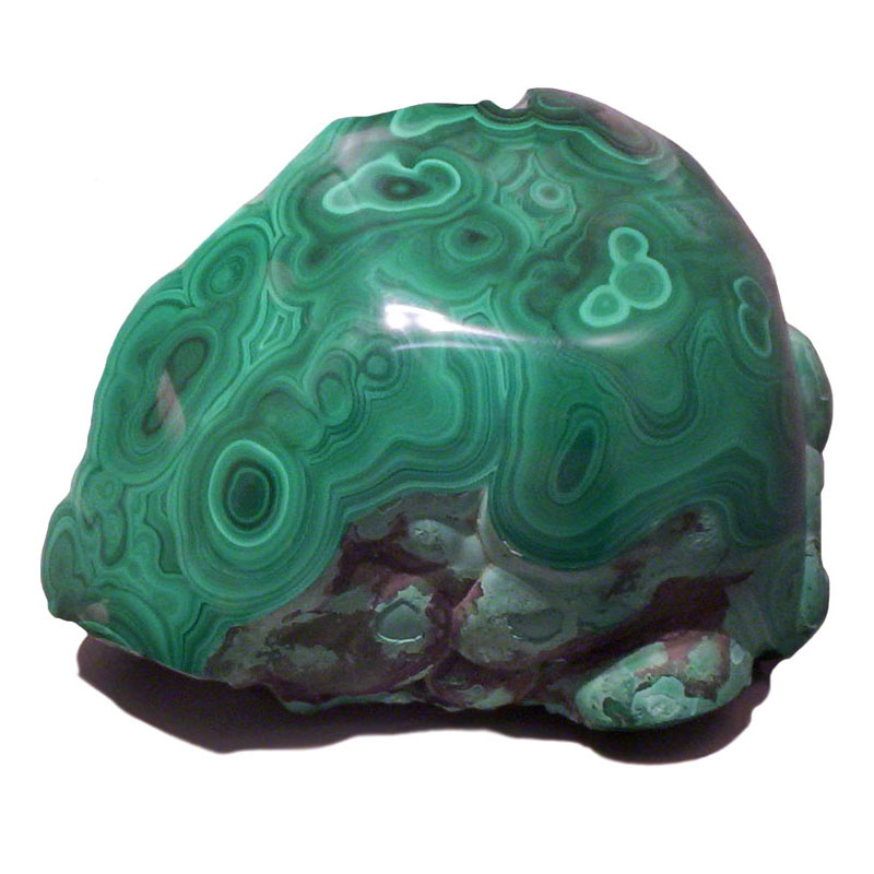 A large hunk of Malachite at the National Museum of Natural History