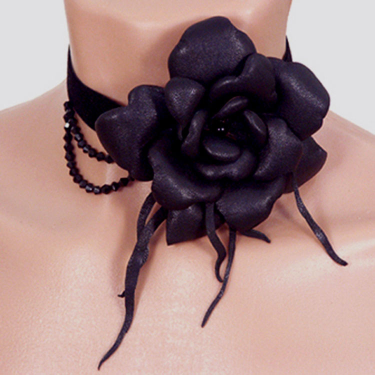 Leather and beads. Jewelry by Anna Mikhaleva