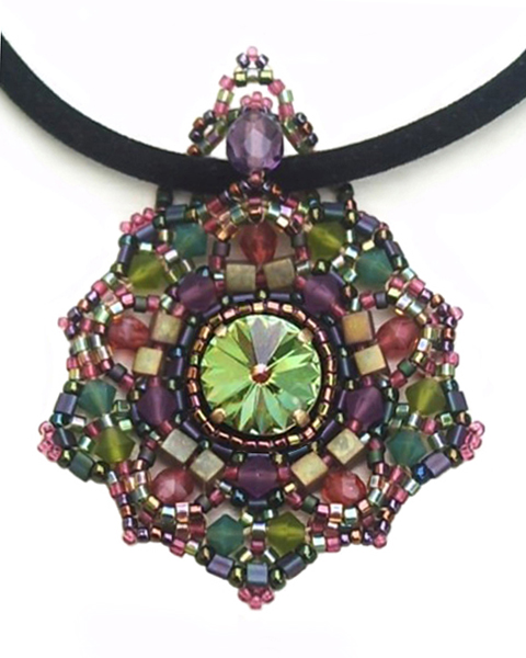 Crystal and seed bead jewelry by Valerie Tournie