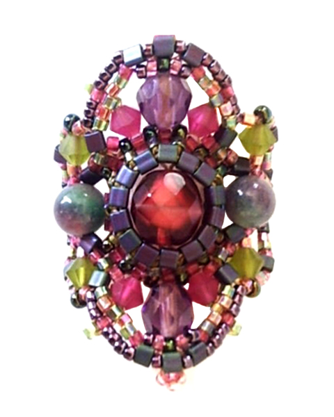 Crystal and seed bead jewelry by Valerie Tournie