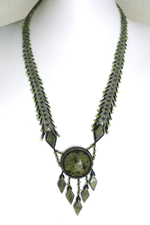 Delicate beaded jewelry by Larisa Berenstein
