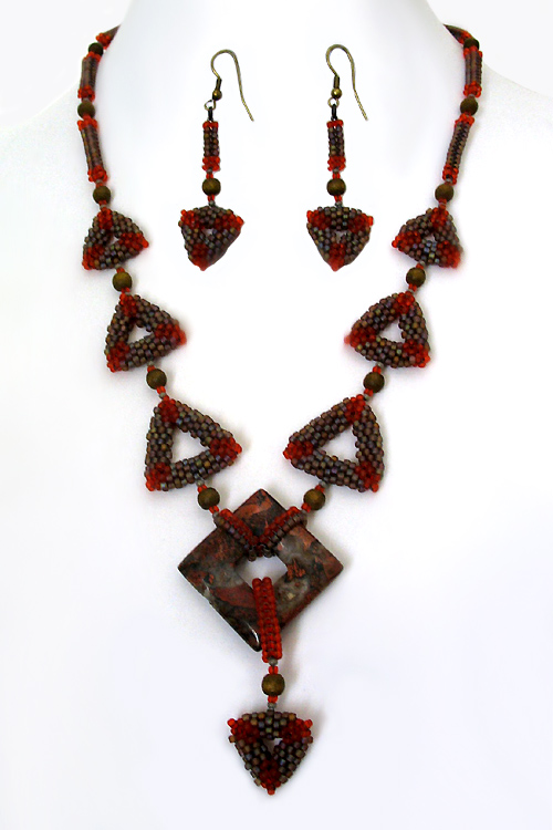 Delicate beaded jewelry by Larisa Berenstein