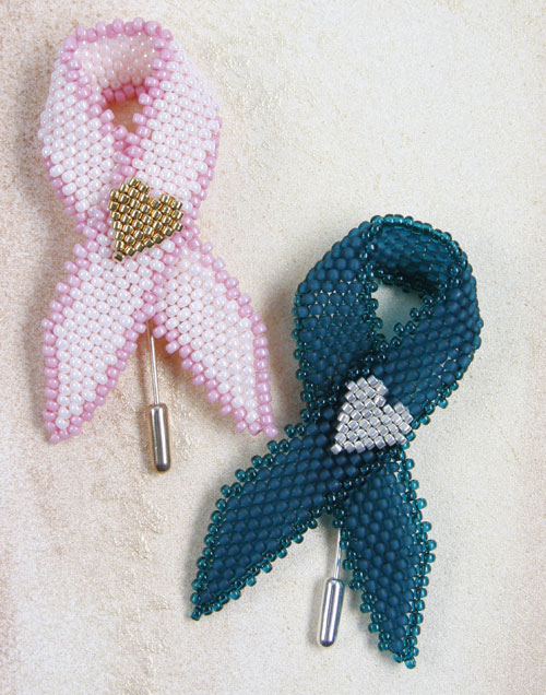 Ribbon pins by Kerrie Slade